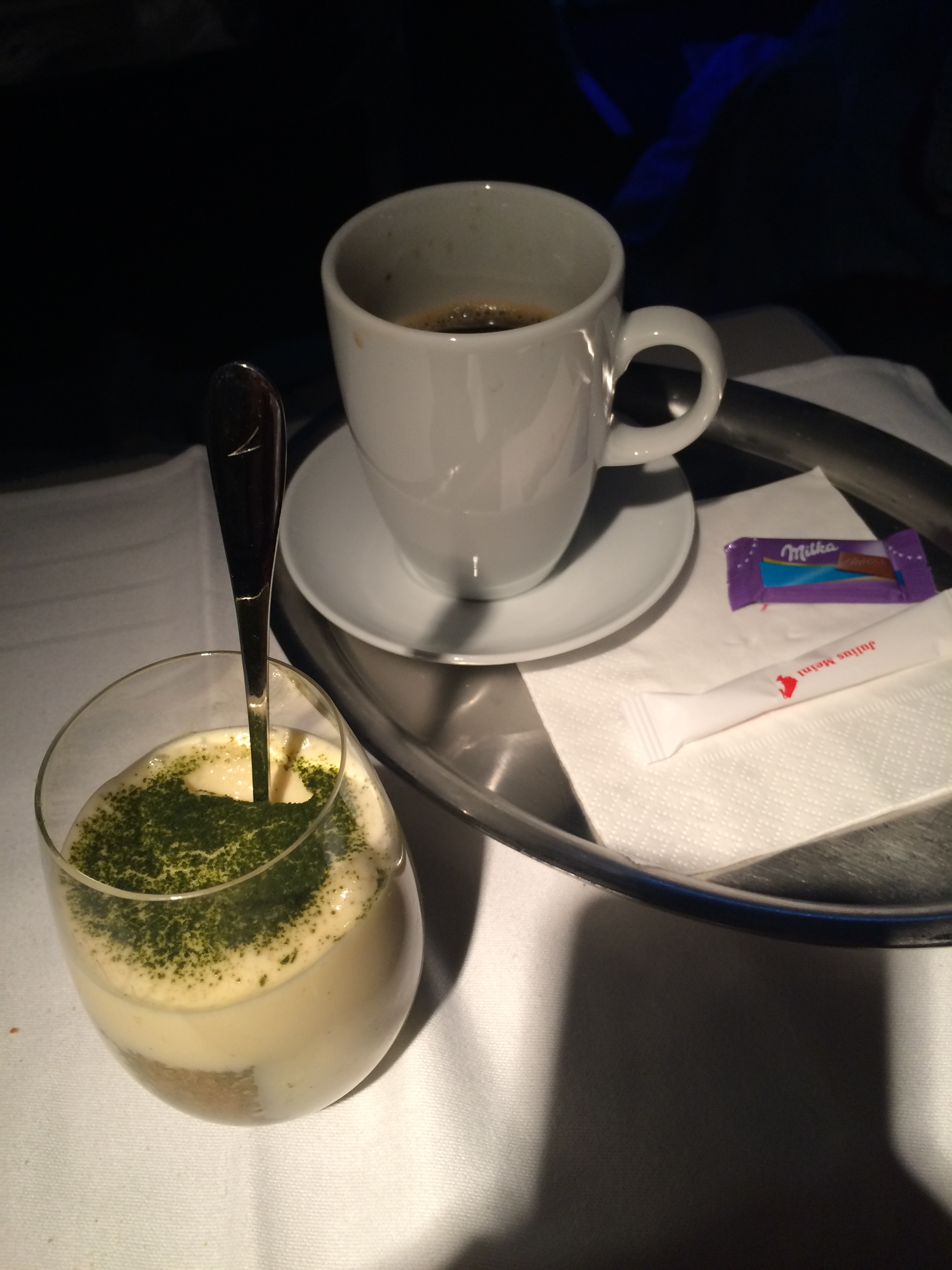 Green tea tiramisu & Maria Theresia Kaffee (with orange liquer)